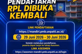 Pengumuman Perpanjangan Pendaftaran Mahasiswa Jalur RPL Tahun Ajaran 2026