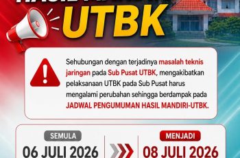Pengumuman Hasil UTBK Mandiri DIMUNDUR