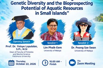 FPIK Universitas Pattimura dan University of Malaya Gelar Kuliah Tamu tentang Perubahan Iklim dan Bioprospeksi Sumber Daya Perairan Pulau Kecil